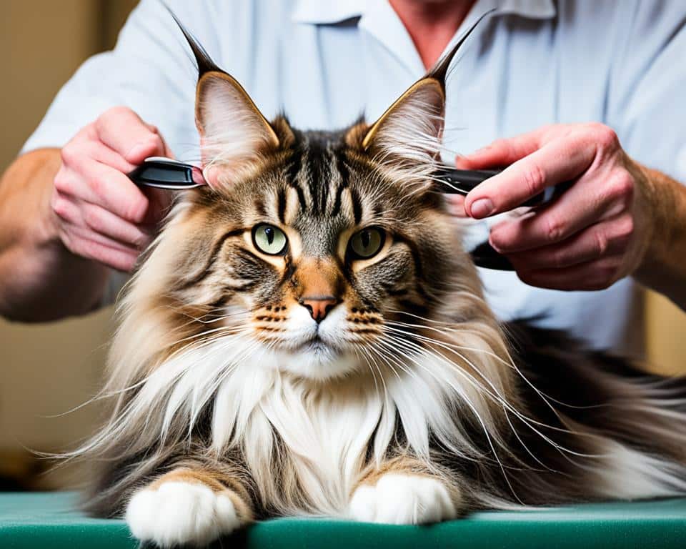 Grooming a Maine Coon Grooming a Maine Coon