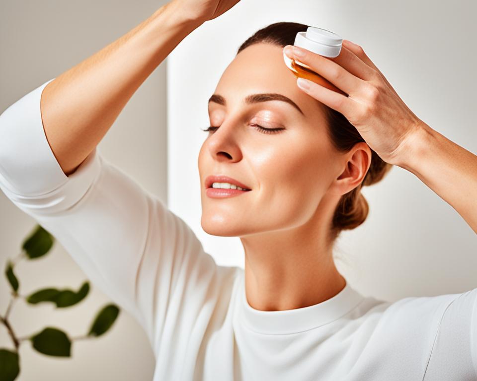 facial oil application